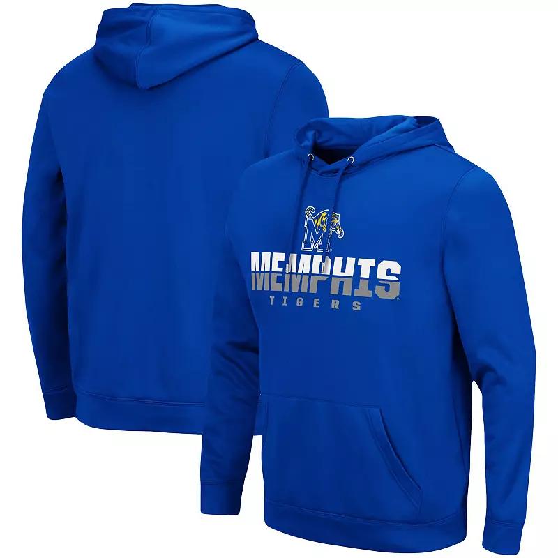 Men's Colosseum Royal Memphis Tigers Lantern Pullover Hoodie, Size: Medium, Blue Product Image