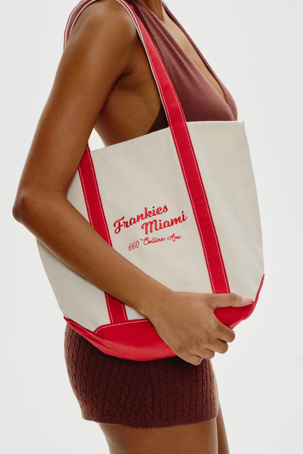 Vacation Canvas Tote Bag - Miami Product Image