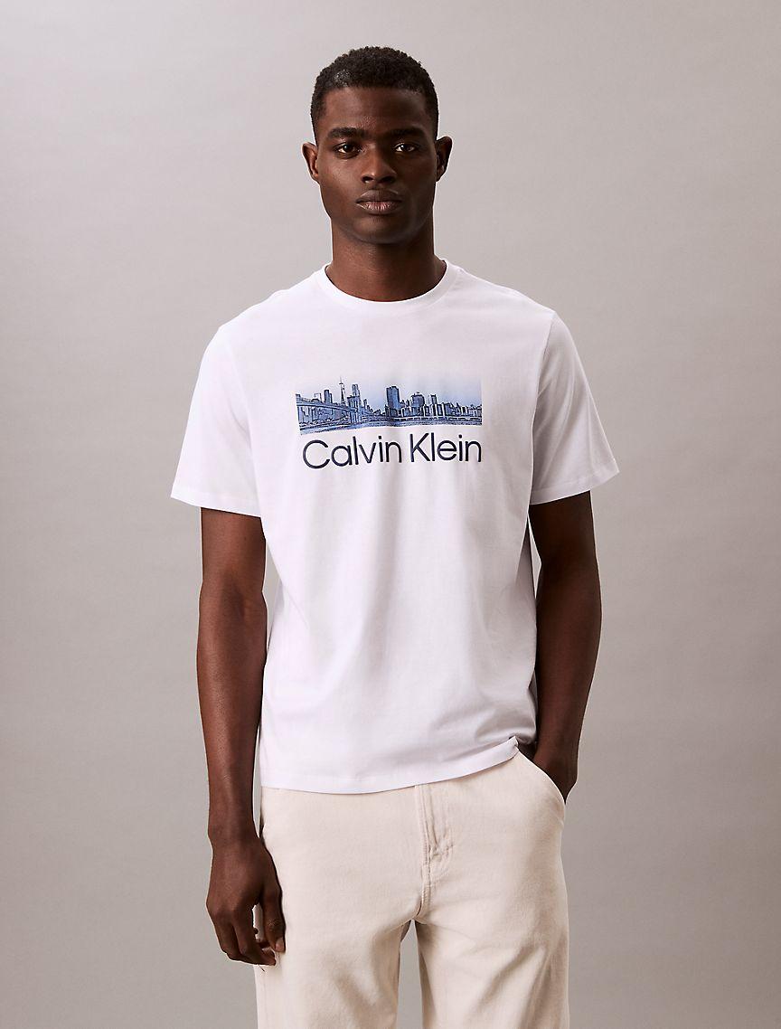 Skyscraper Overlay Crewneck T-Shirt Product Image