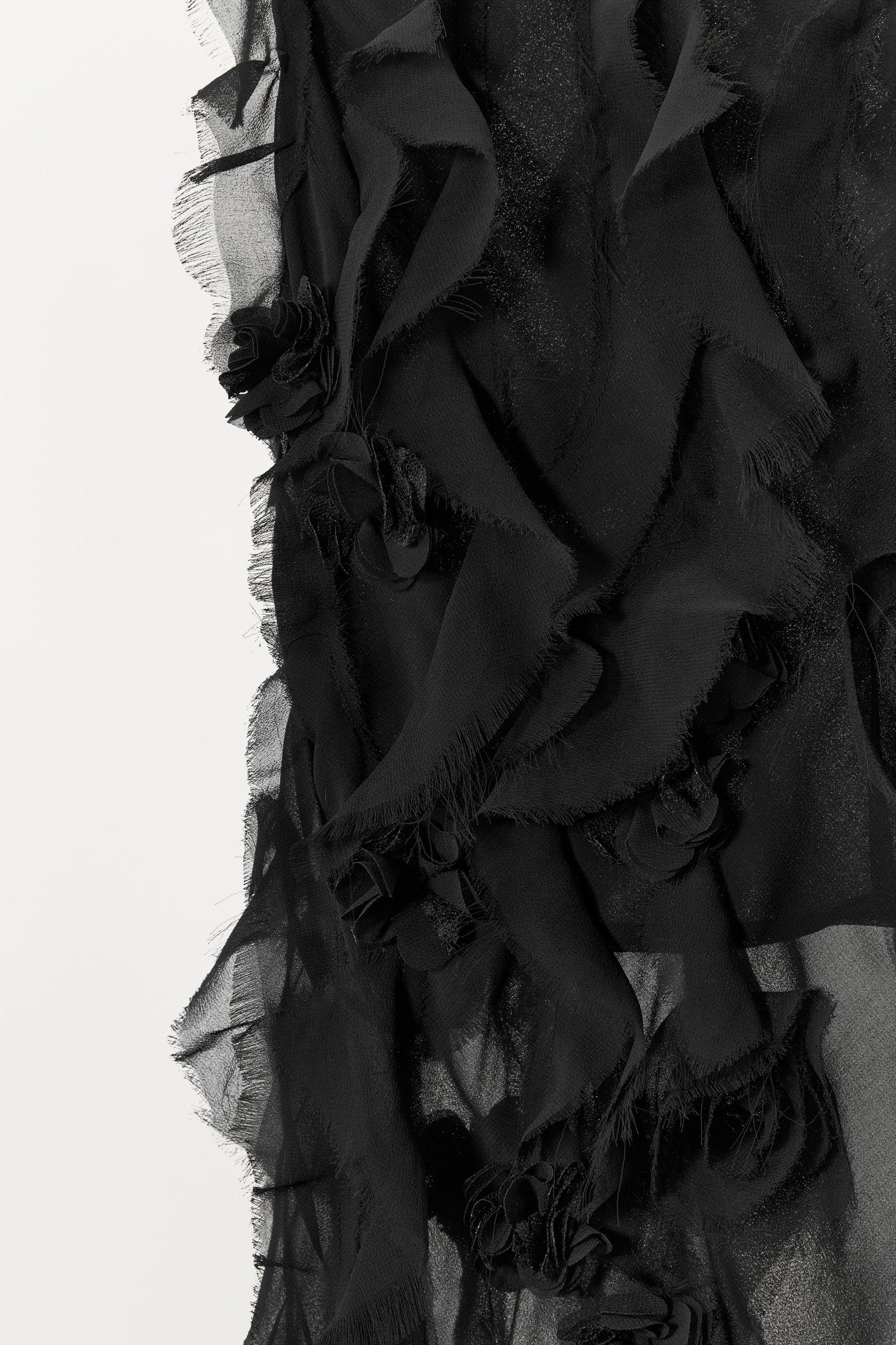 EMBOSSED FLOWER MIDI SKIRT Product Image