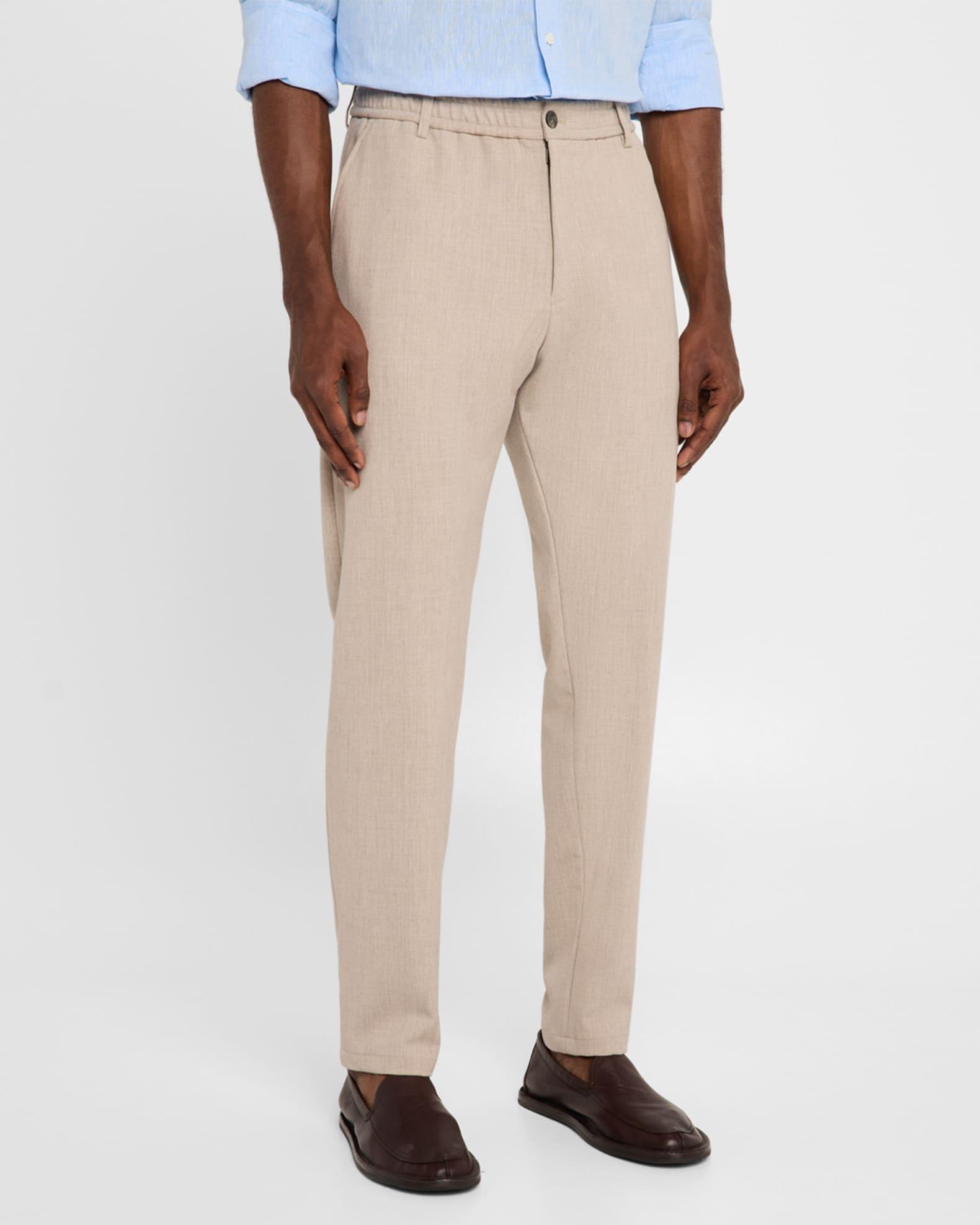 Men's Stretch Gabardine Flat-Front Trousers Product Image