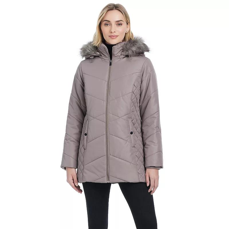 Womens d.e.t.a.i.l.sDiamond Waist Quilted Jacket Product Image