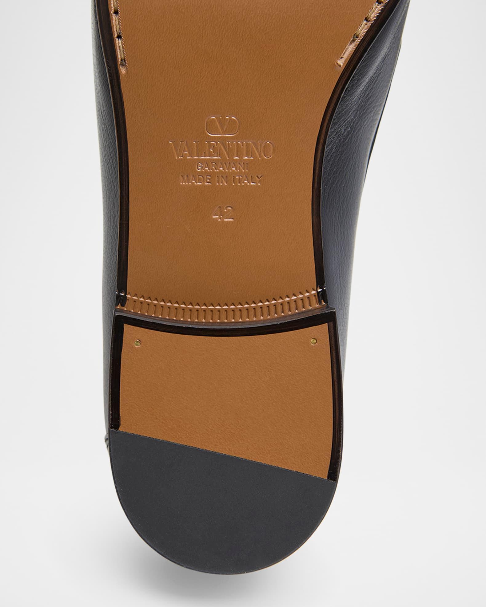 Men's Leather VLogo-Bit Loafers Product Image
