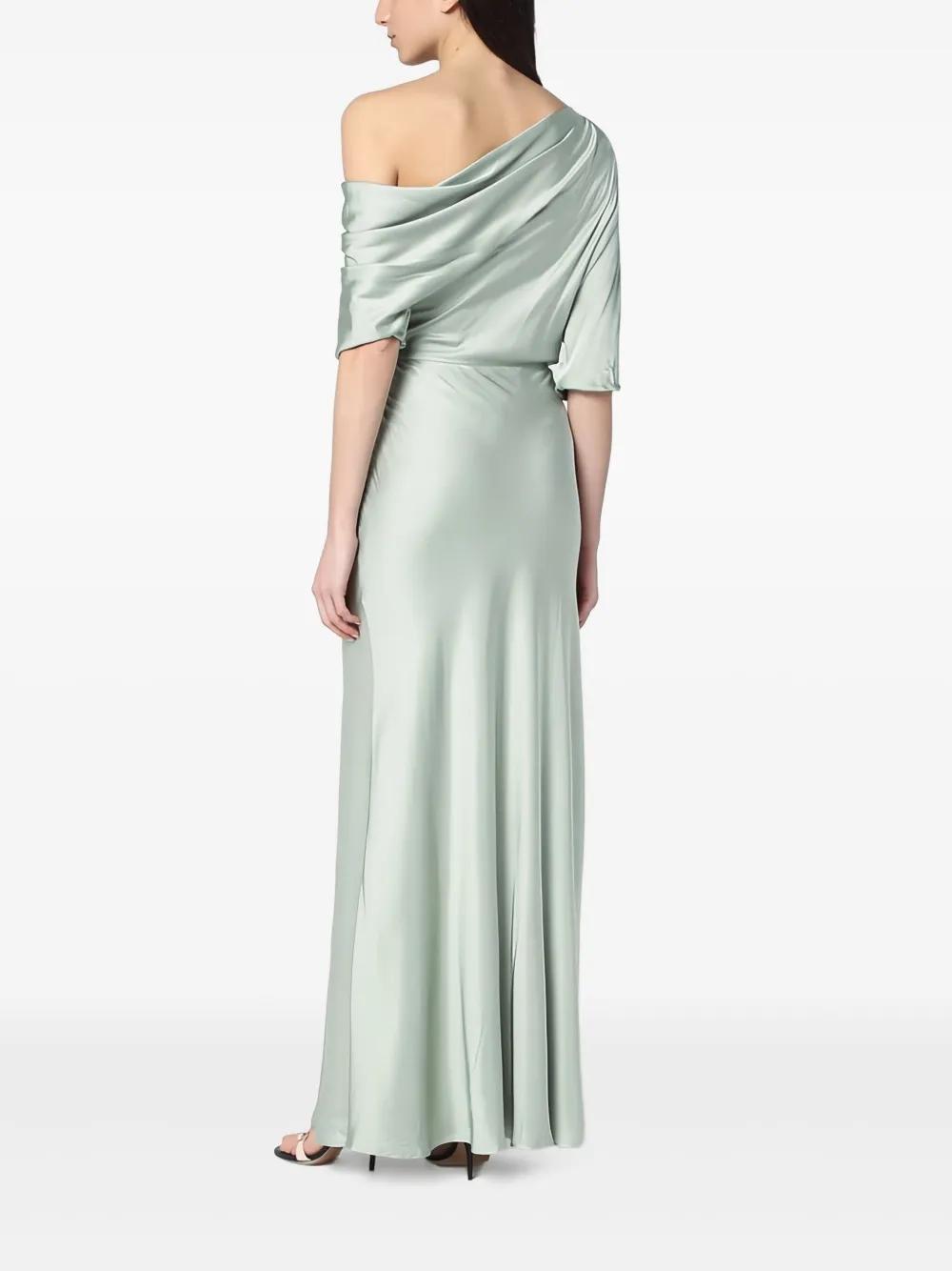 off-shoulder satin gown Product Image