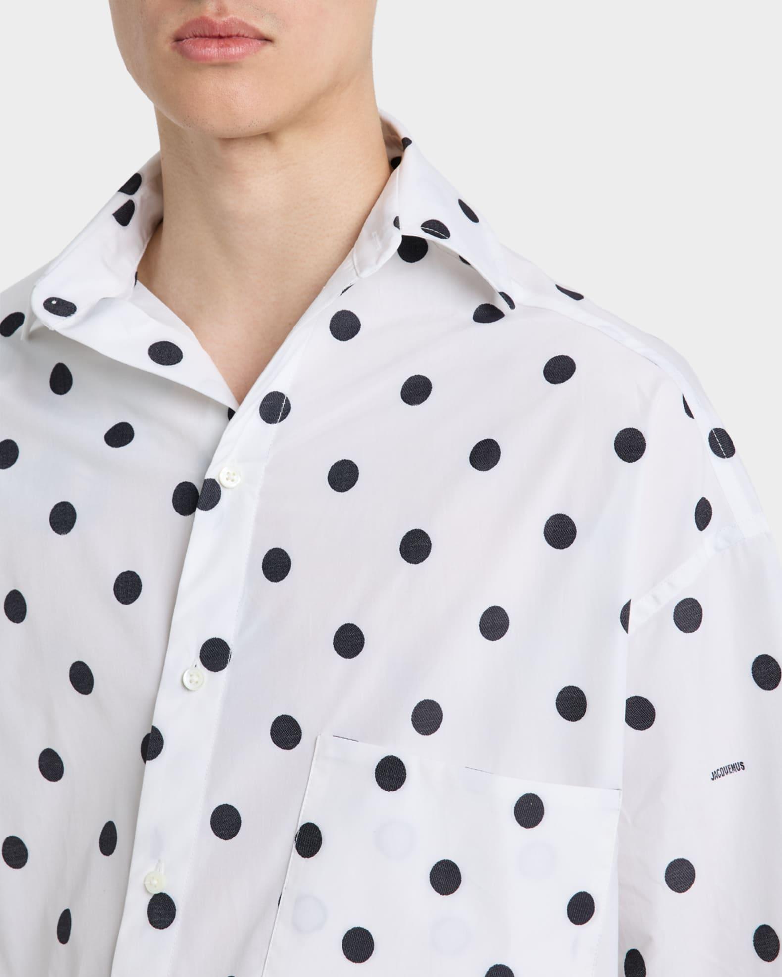 Men's Pablo Dotted Button-Down Shirt Product Image