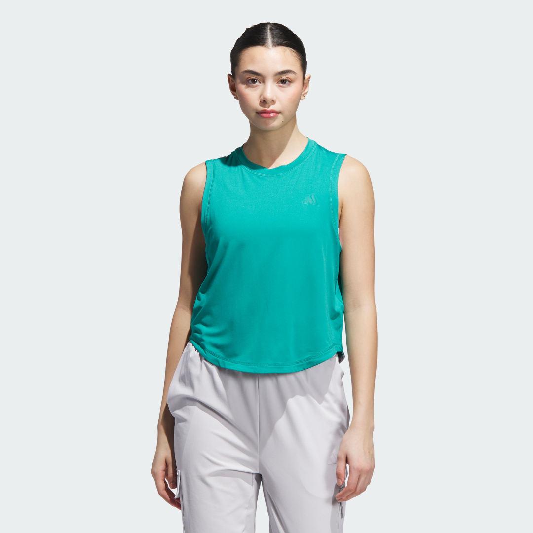 adidas Designed for Train Workout Tank Pure Teal 2XL Womens Product Image