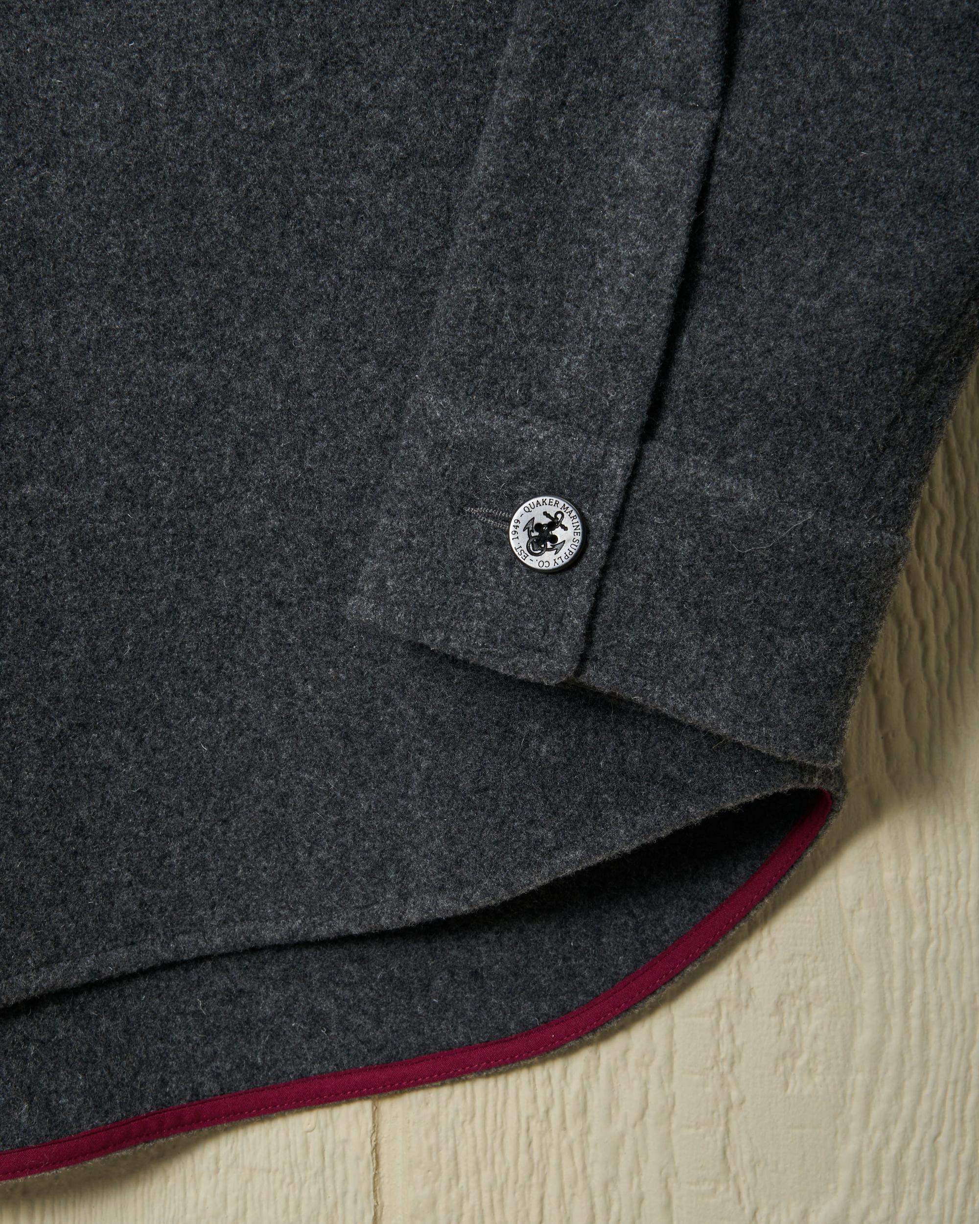 CPO Shirt Jacket in Charcoal Wool Product Image