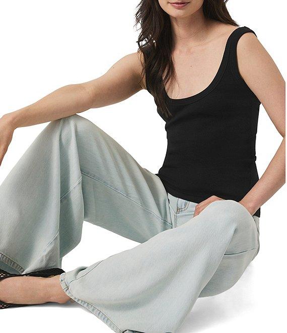 Splendid Faye Knit Scoop Neck Sleeveless Tank Top Product Image