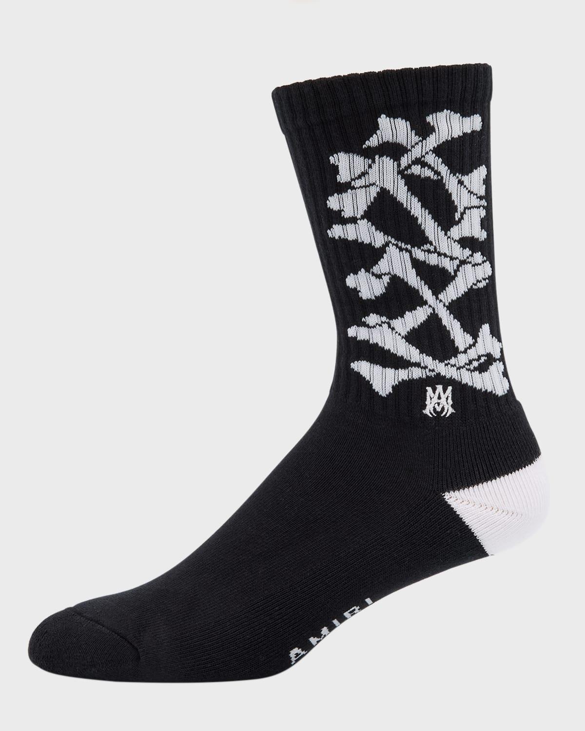 Mens Bone MA Crew Socks Product Image