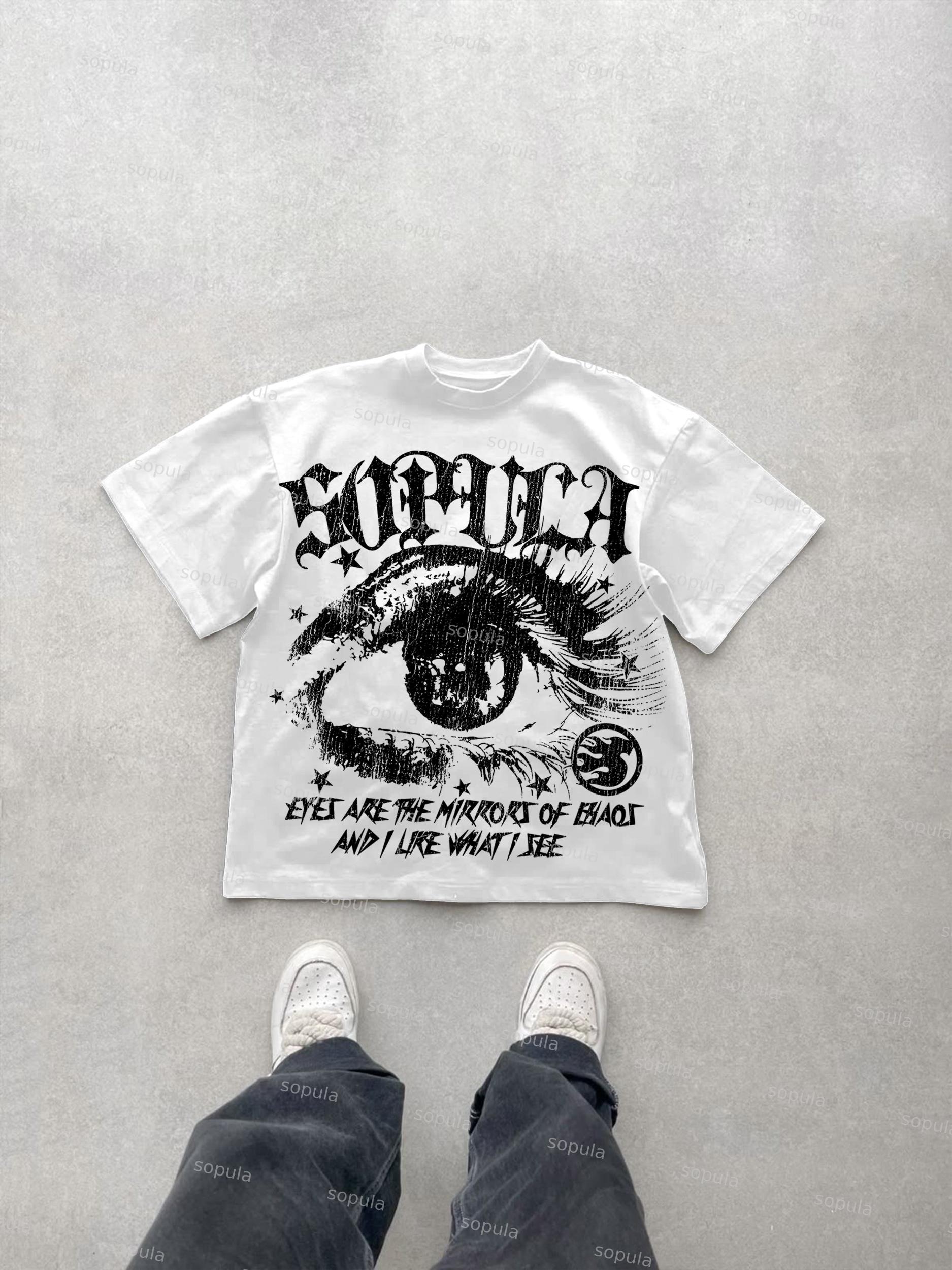 Sopula Star Eyes Graphic Cotton T-shirt Product Image