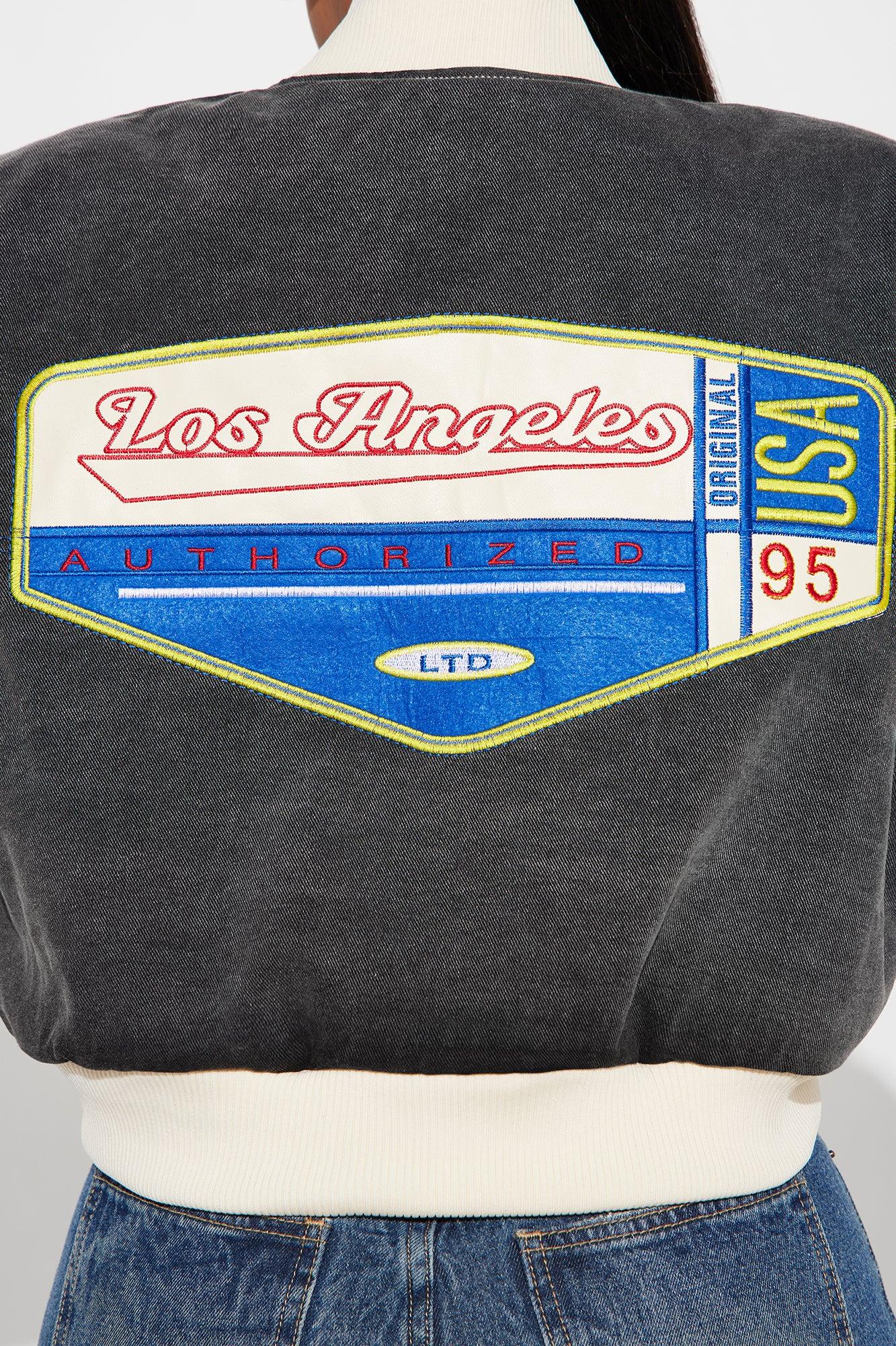 En Route To You Washed Bomber Jacket - Black Wash Product Image