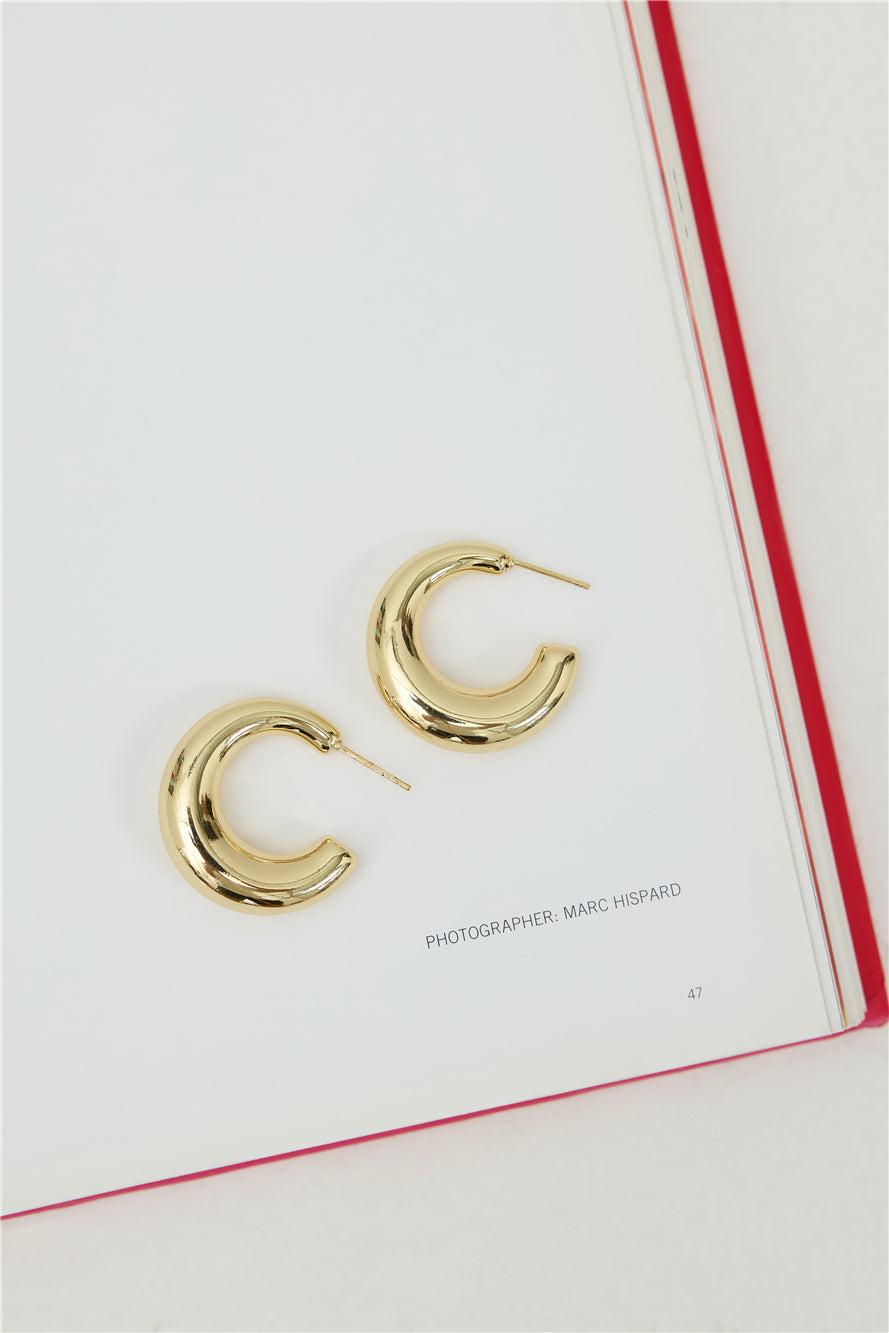 Thalassa Hoop Earrings Gold Product Image