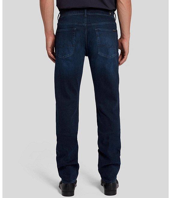 7 For All Mankind Straight Fit Eco Dark Jeans Product Image