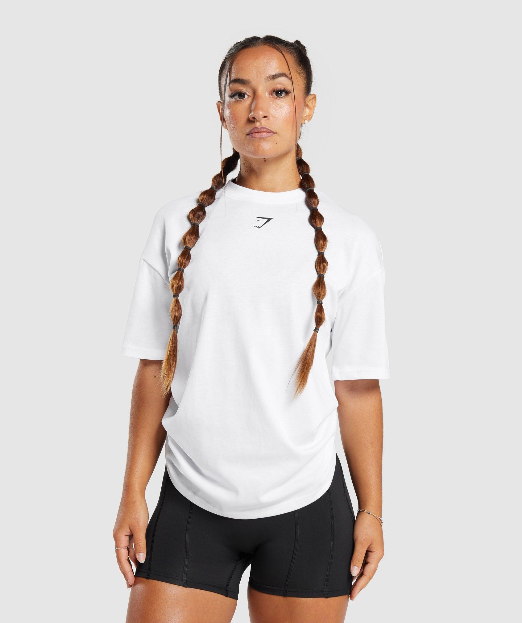 Power Oversized T-Shirt - White Female Product Image