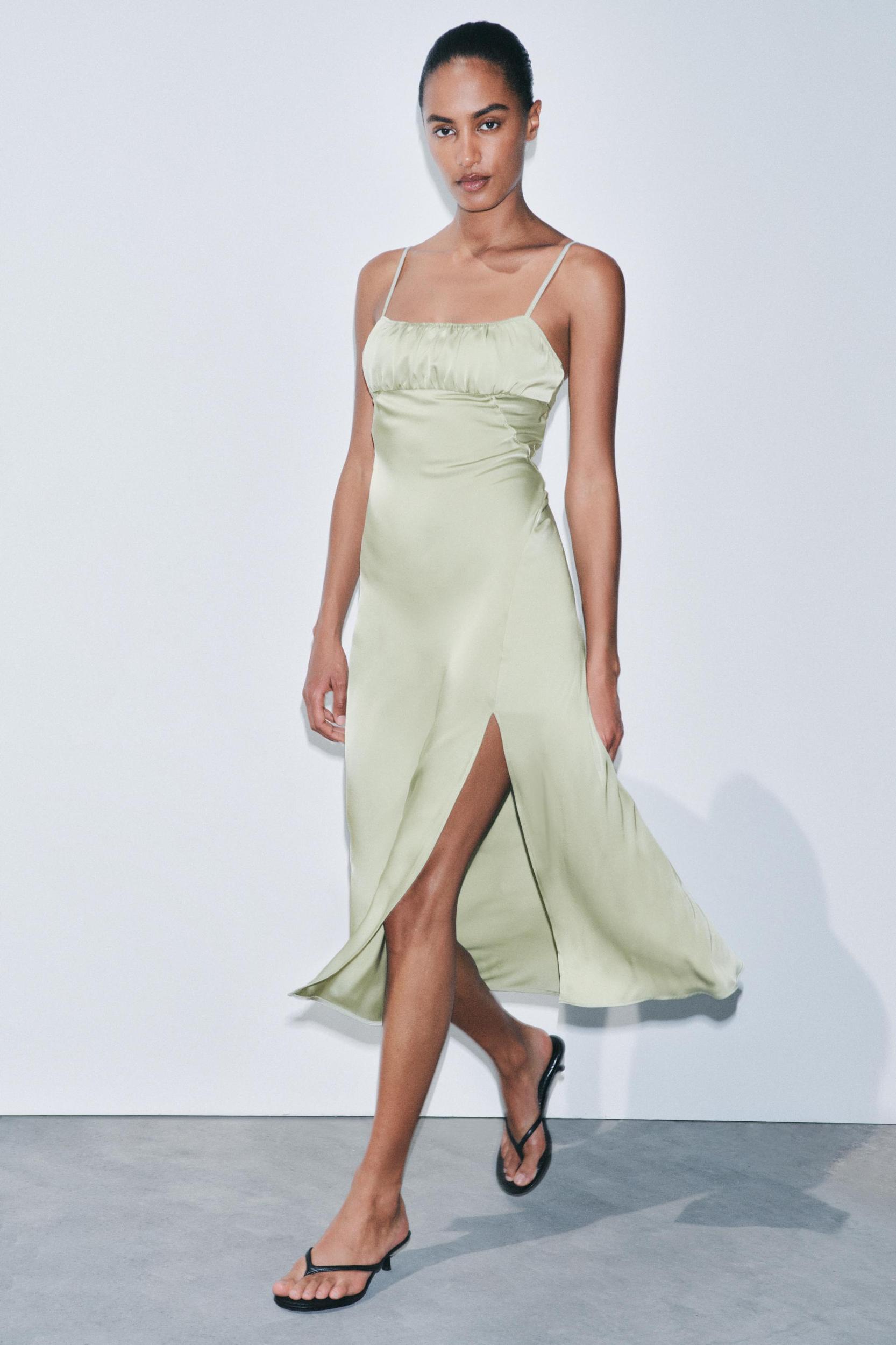 SATIN SLIP DRESS Product Image