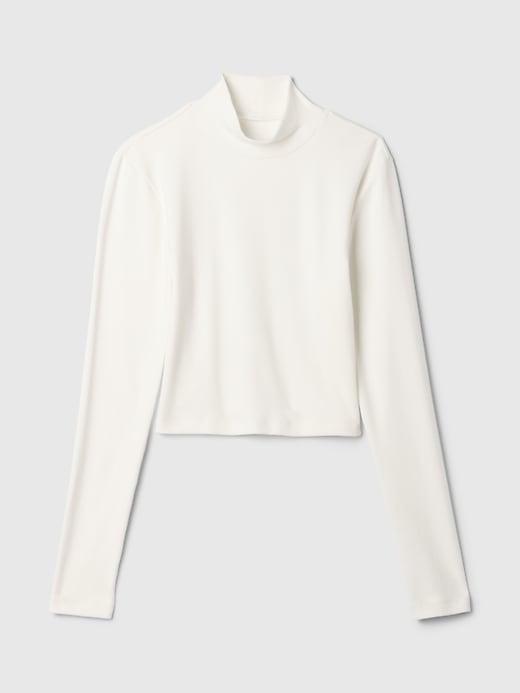 Modern Cropped Mockneck Shirt Product Image
