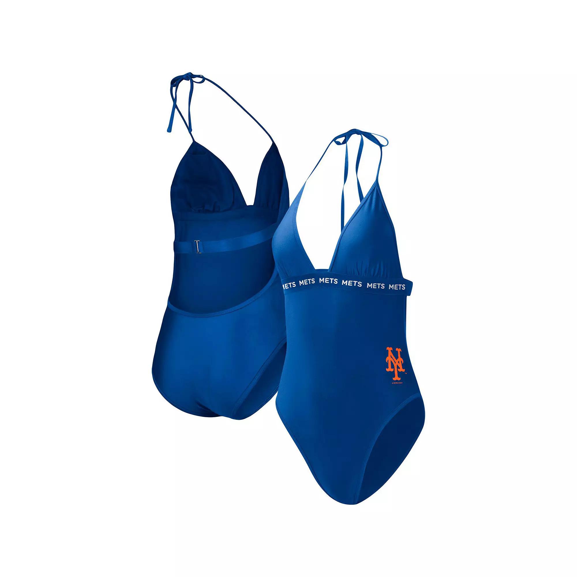 Women's G-III 4Her by Carl Banks Royal New York Mets Full Count One-Piece Swimsuit,  Product Image