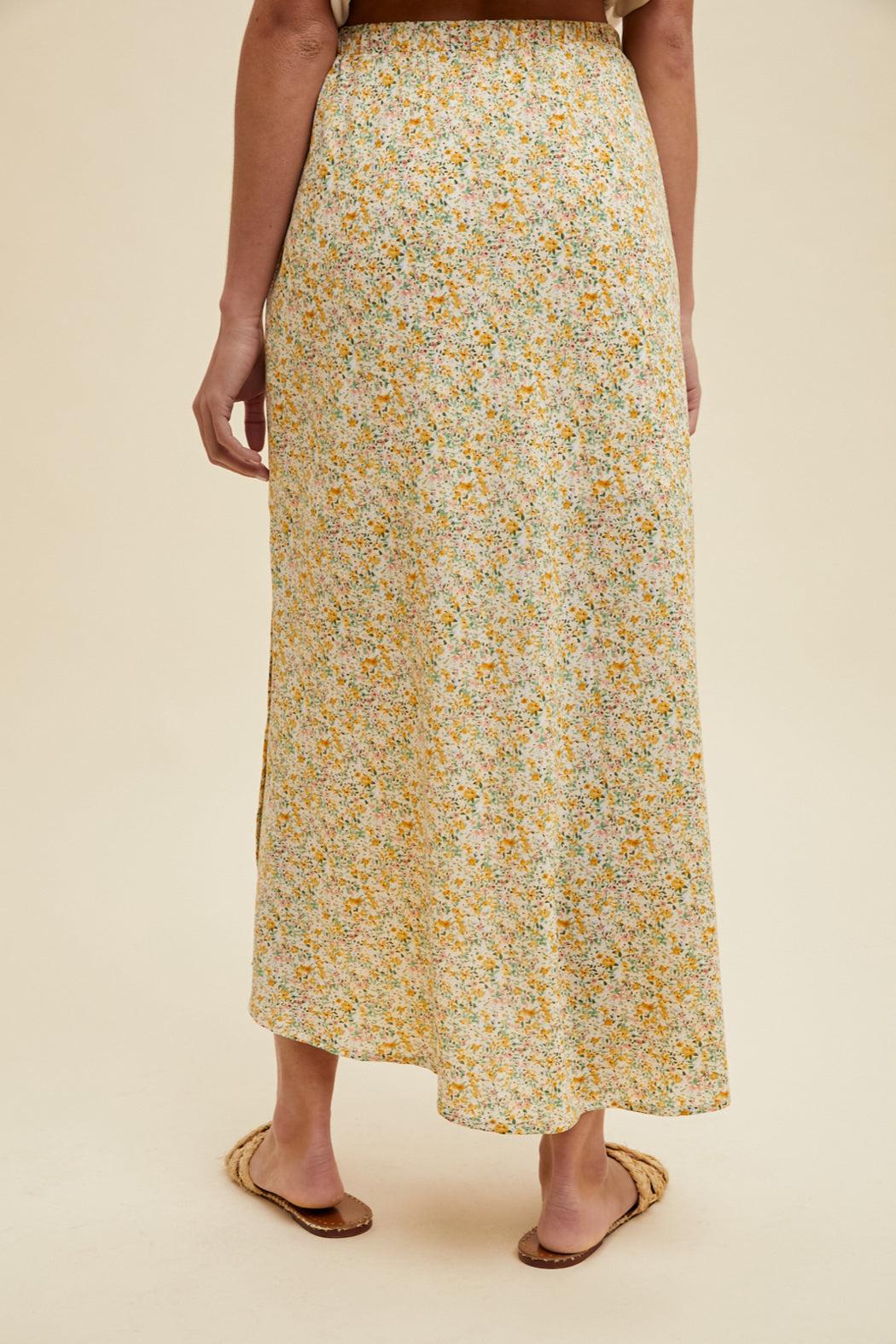 Floral Midi Skirt Product Image