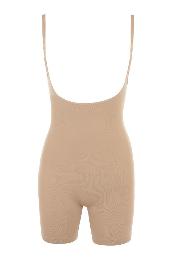  mid thigh sculpting bodysuit almond Product Image