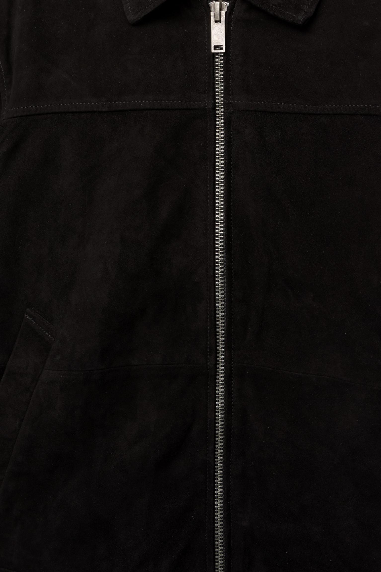 Black faux suede jacket Product Image