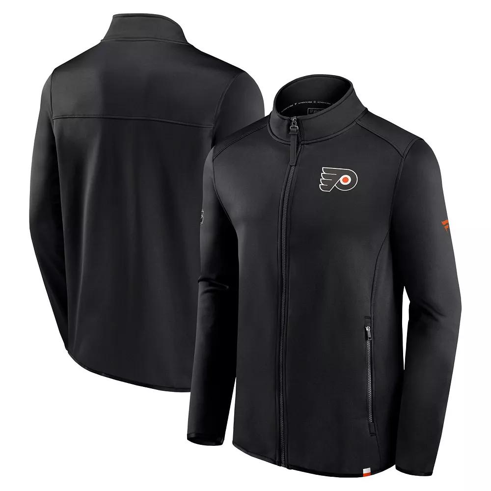 Men's Fanatics Branded Black Philadelphia Flyers Authentic Pro Full-Zip Jacket,  Product Image
