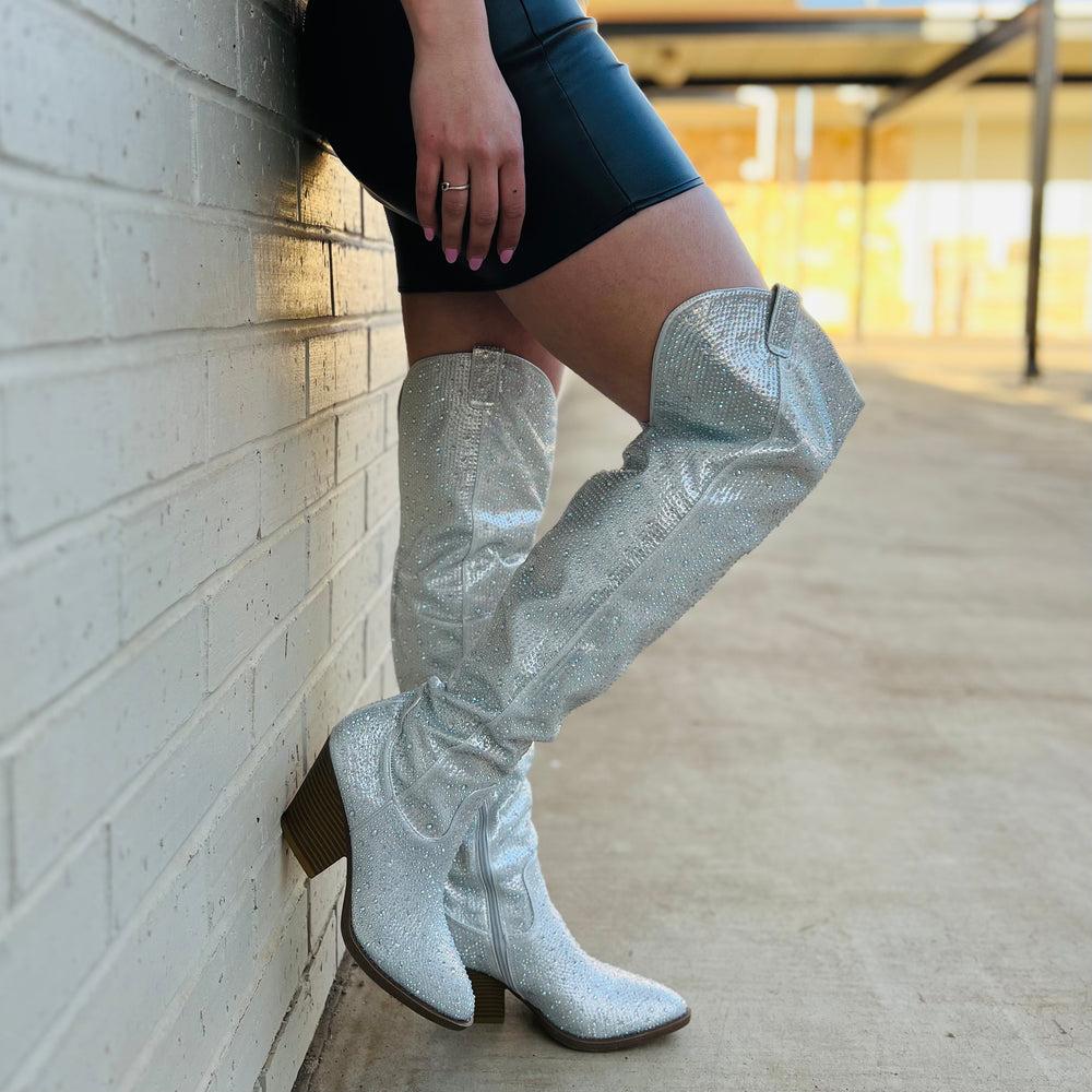 Bring Ya To Your Knees Rhinestone Boots* Product Image