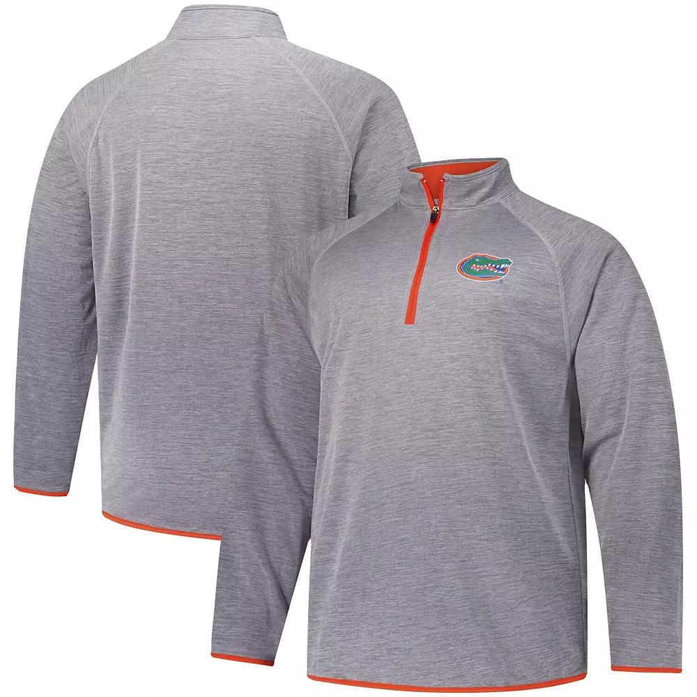 Men's Fanatics Charcoal Florida Gators Raglan Big &Tall Quarter-Zip Top,  Product Image