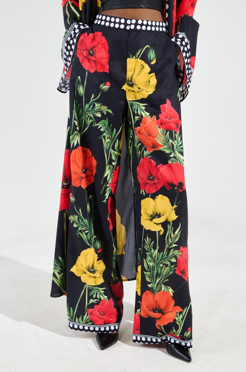 BELLADONNA SATIN PALAZZO PANTS Product Image