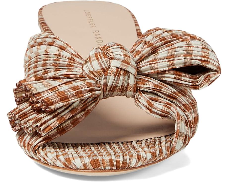 Dahlia Pleated Knot Mule with Ankle Strap Product Image