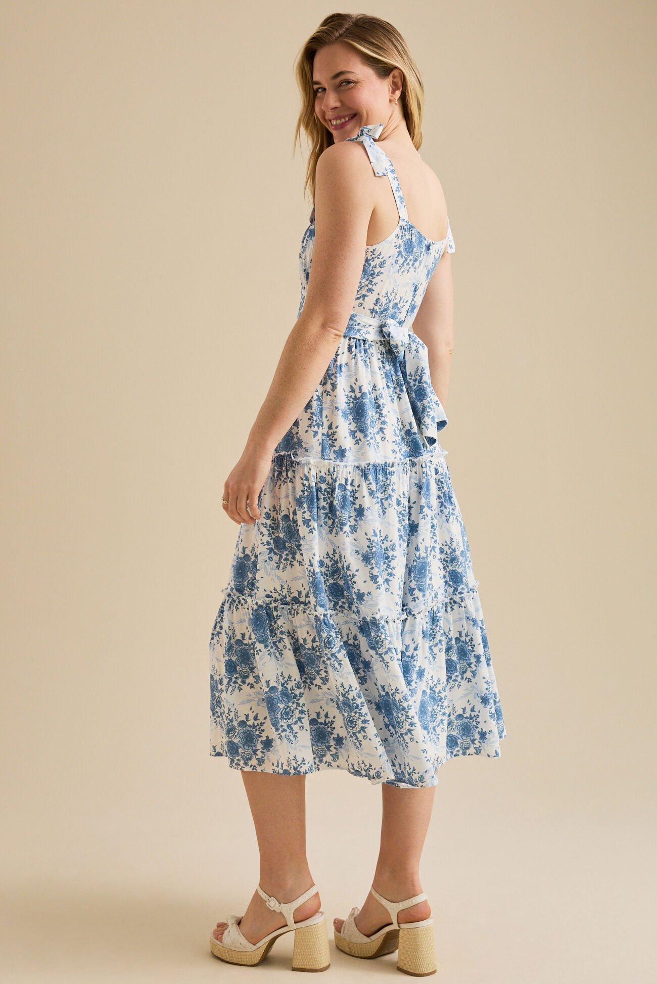 Hailey Floral Midi Dress Product Image