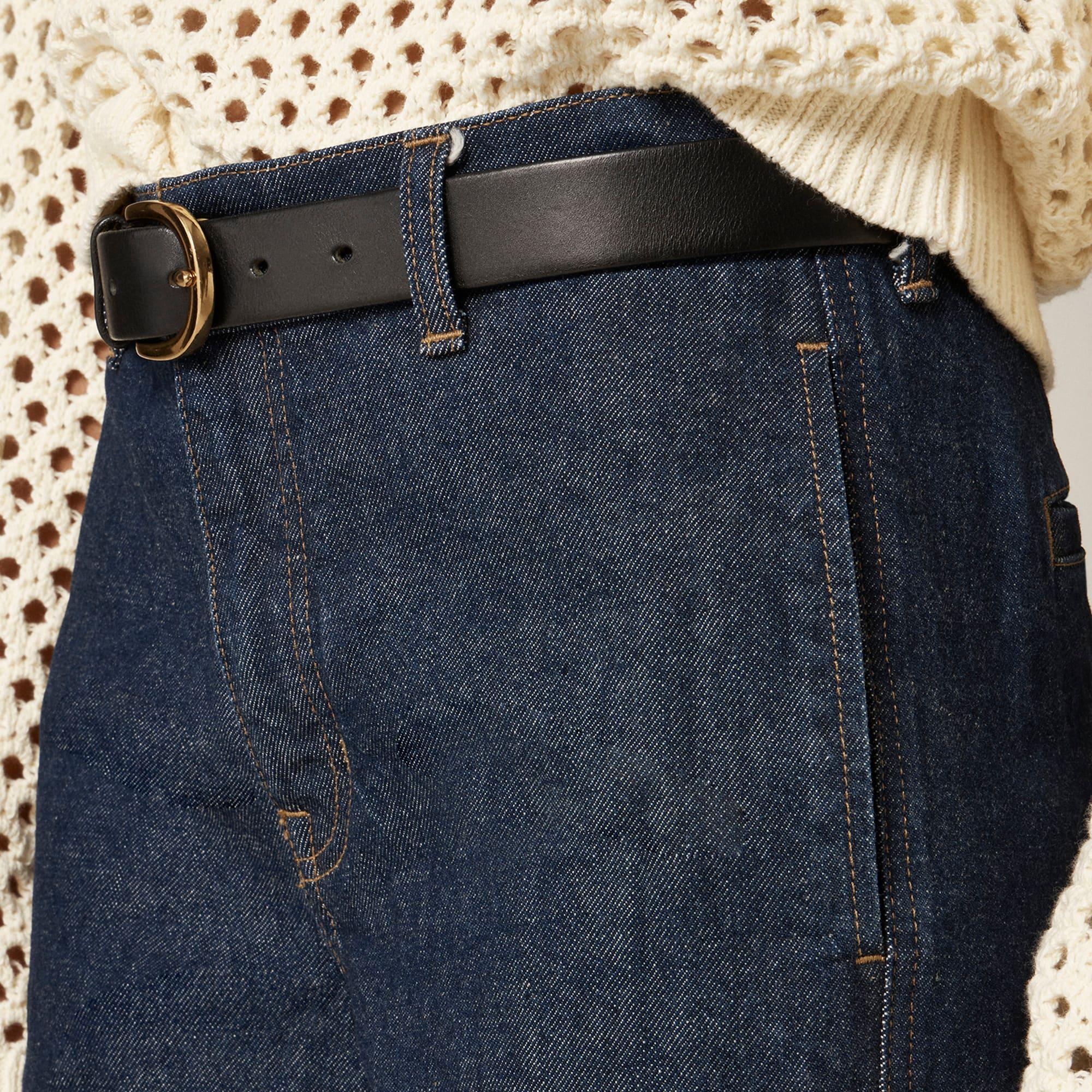 Full-length slim-wide trouser jean Product Image