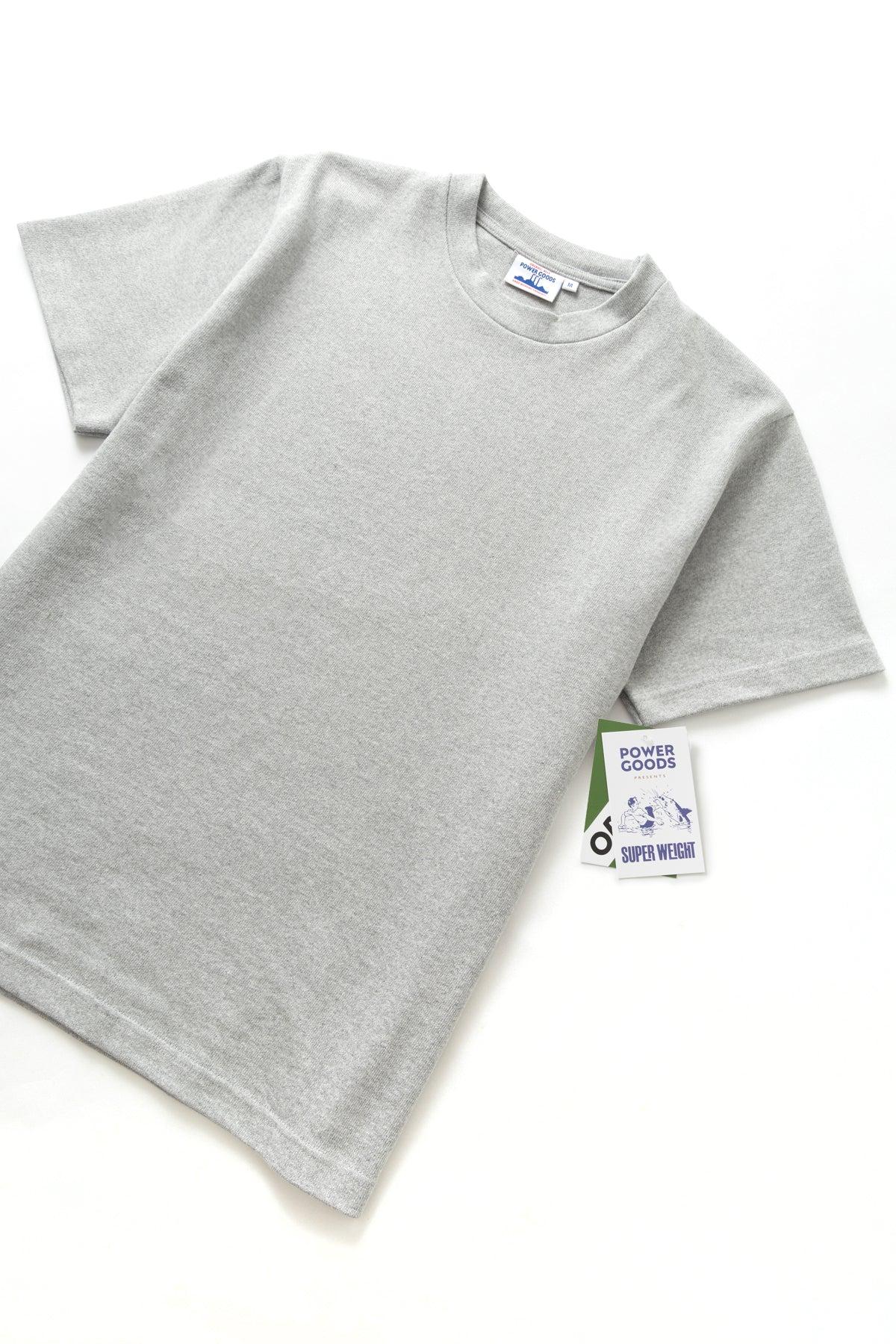Power Goods - Super Weight T-Shirt - Heather Grey Product Image