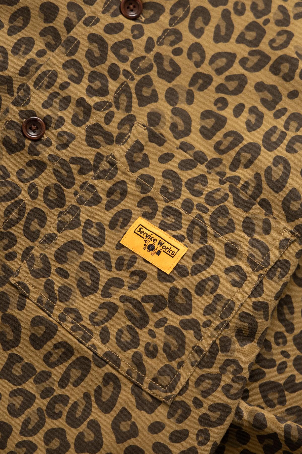 Patterned Front Of House Jacket - Brown Leopard Product Image