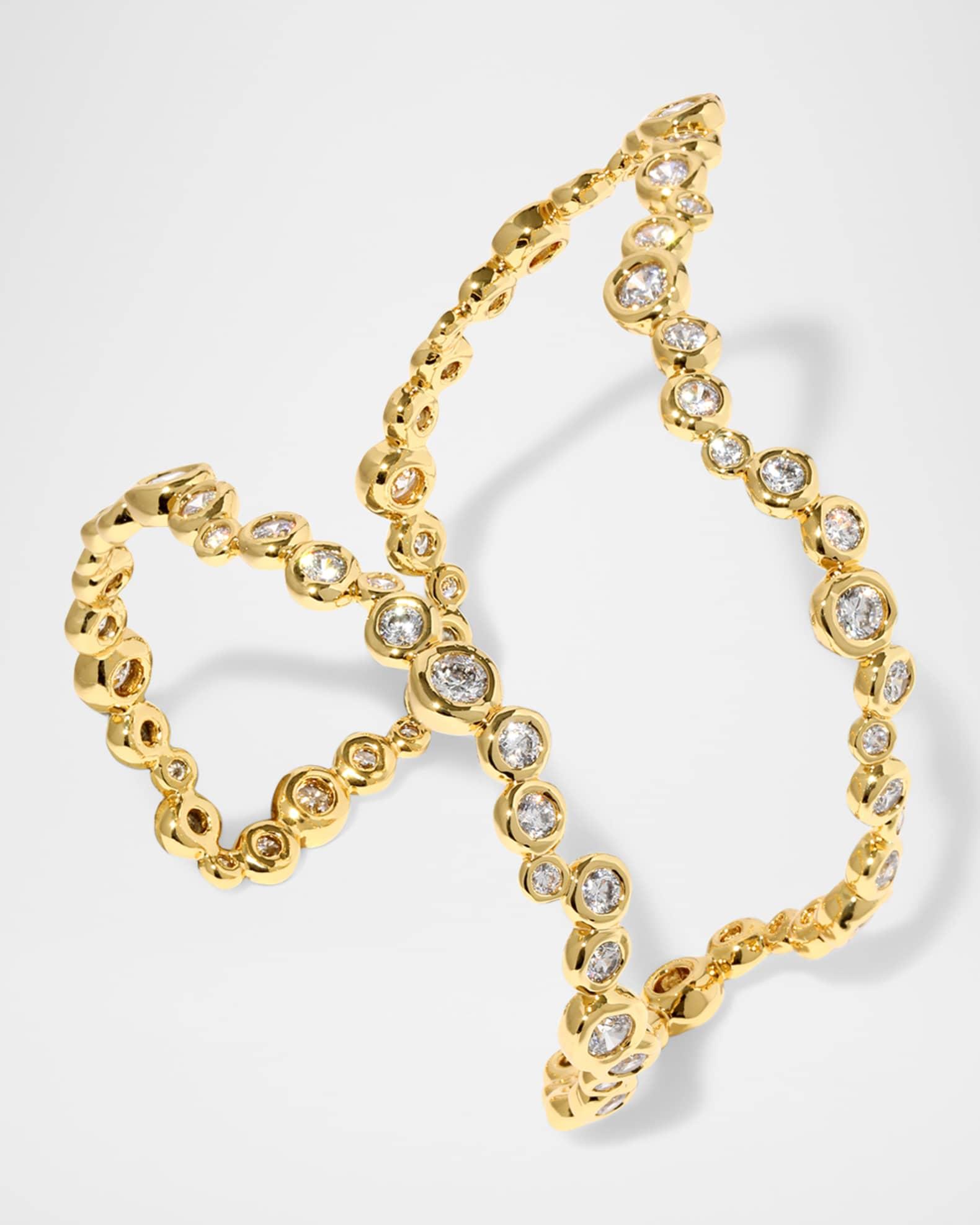 Asterales Gold CZ Open Wave Cuff Product Image