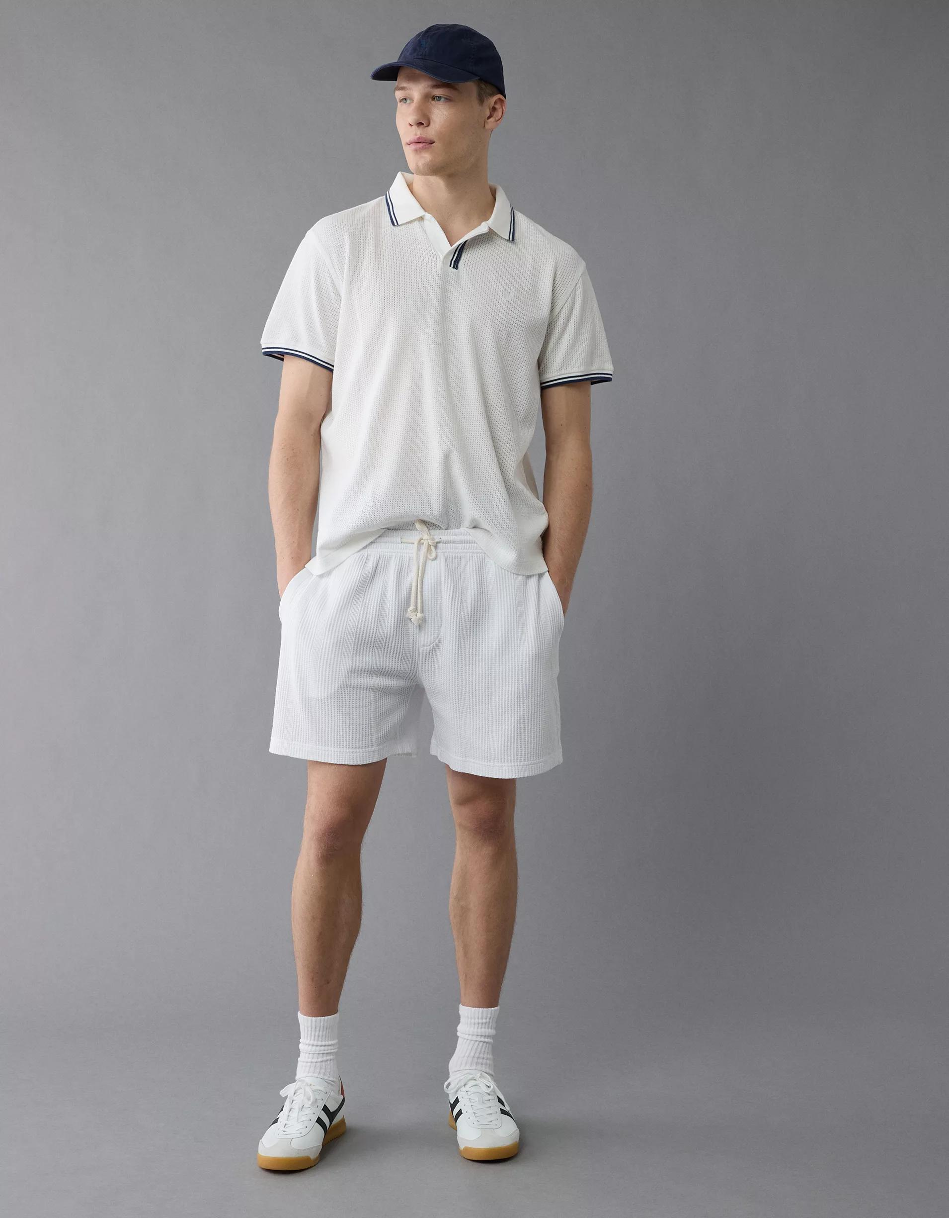 AE 24/7 Mesh Polo Shirt Product Image