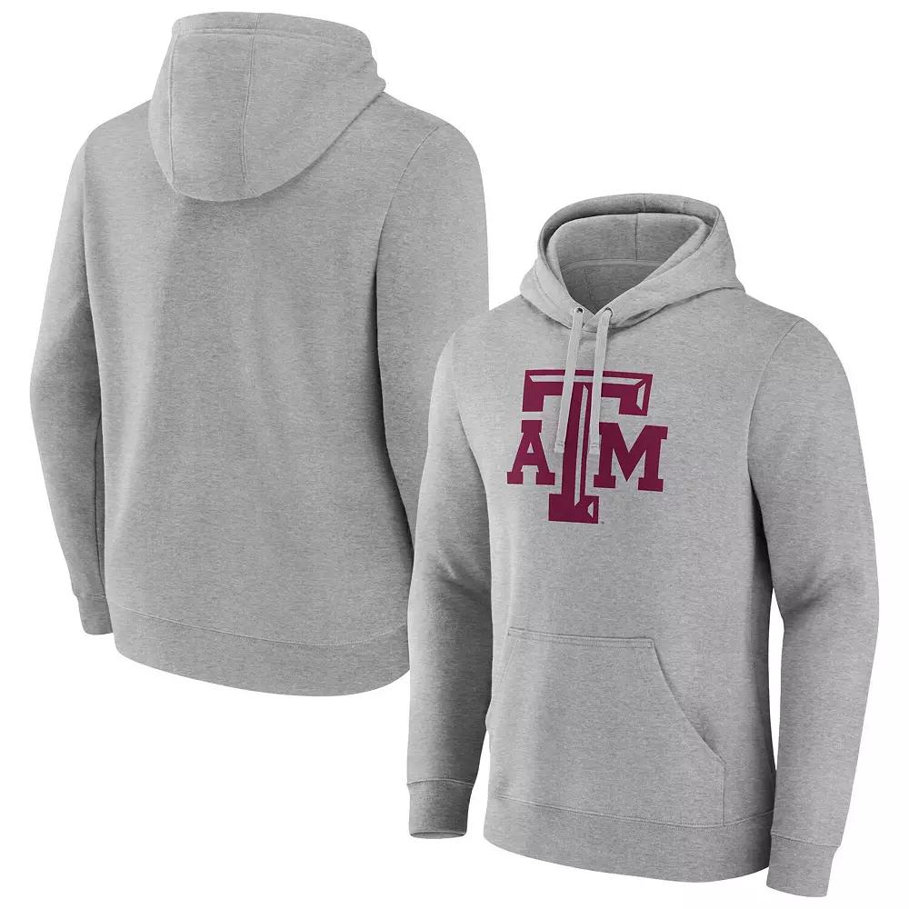 Men's Fanatics Gray Texas A&M Aggies Primary Logo Pullover Hoodie,  Product Image