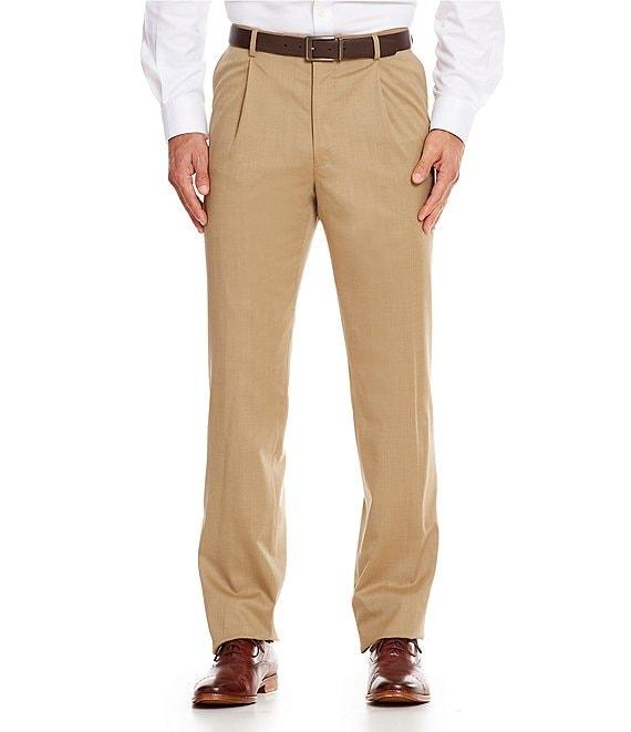 Hart Schaffner Marx Performance Chicago Classic Fit Pleated Solid Dress Pants Product Image