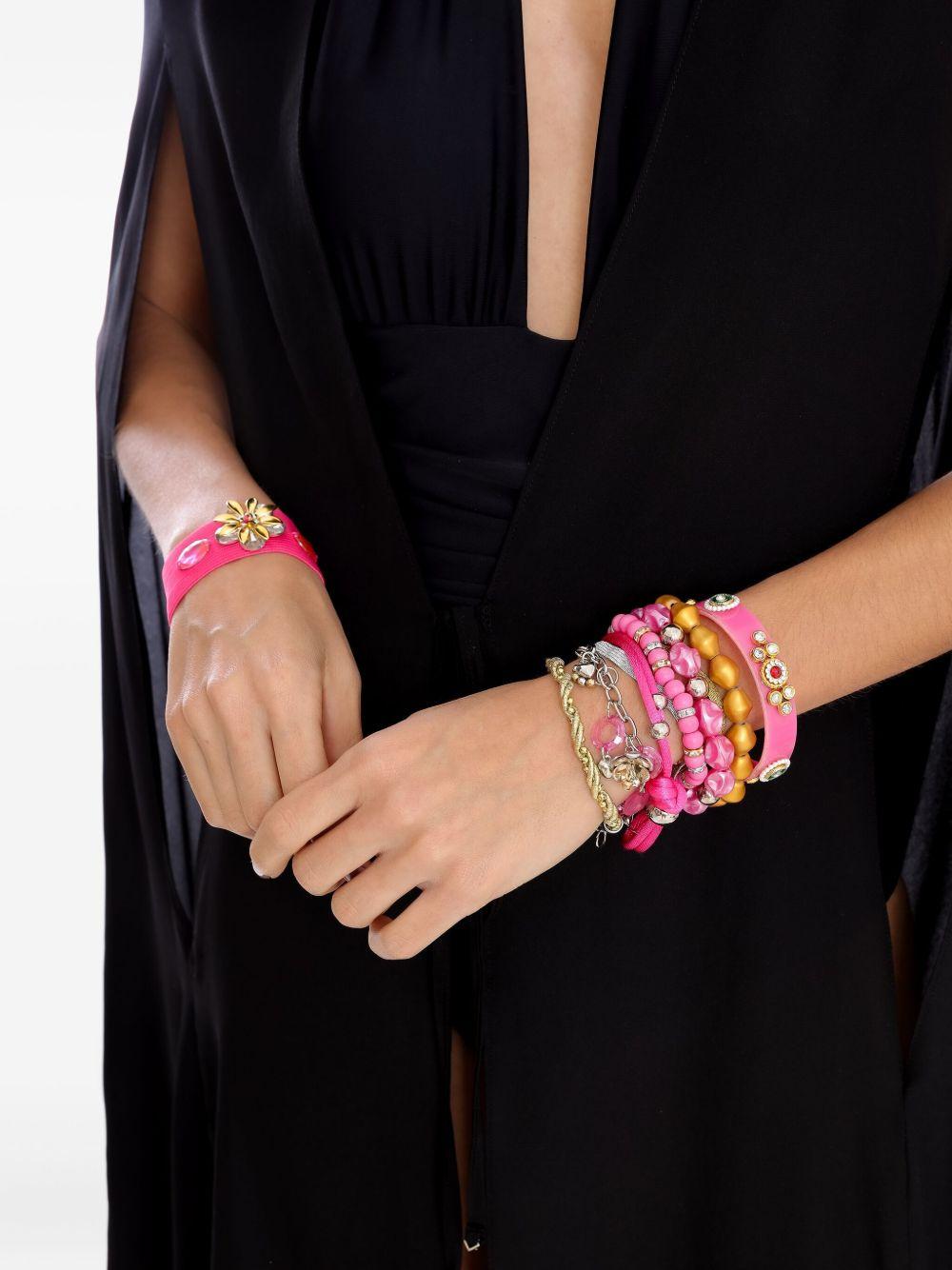 beaded flower bracelet set Product Image