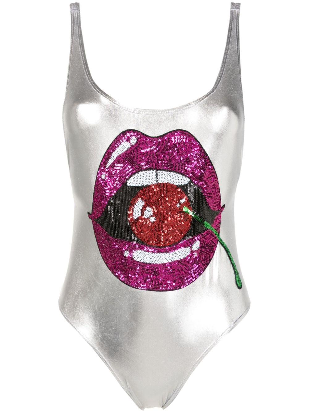 Carnaval/Festival sequinned swimsuit Product Image