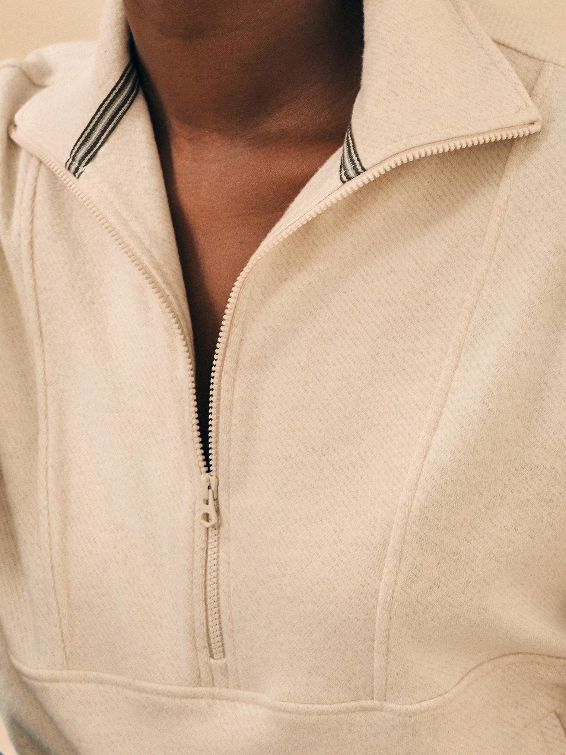 Legend™ Lounge Half Zip Sweatshirt - Off White Female Product Image