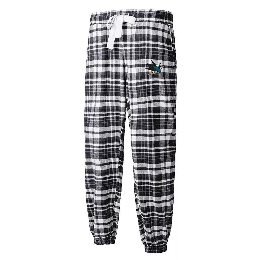 Women's Concepts Sport Black San Jose Sharks Mainstay Flannel Pants, Size: Small, Sks Black Product Image