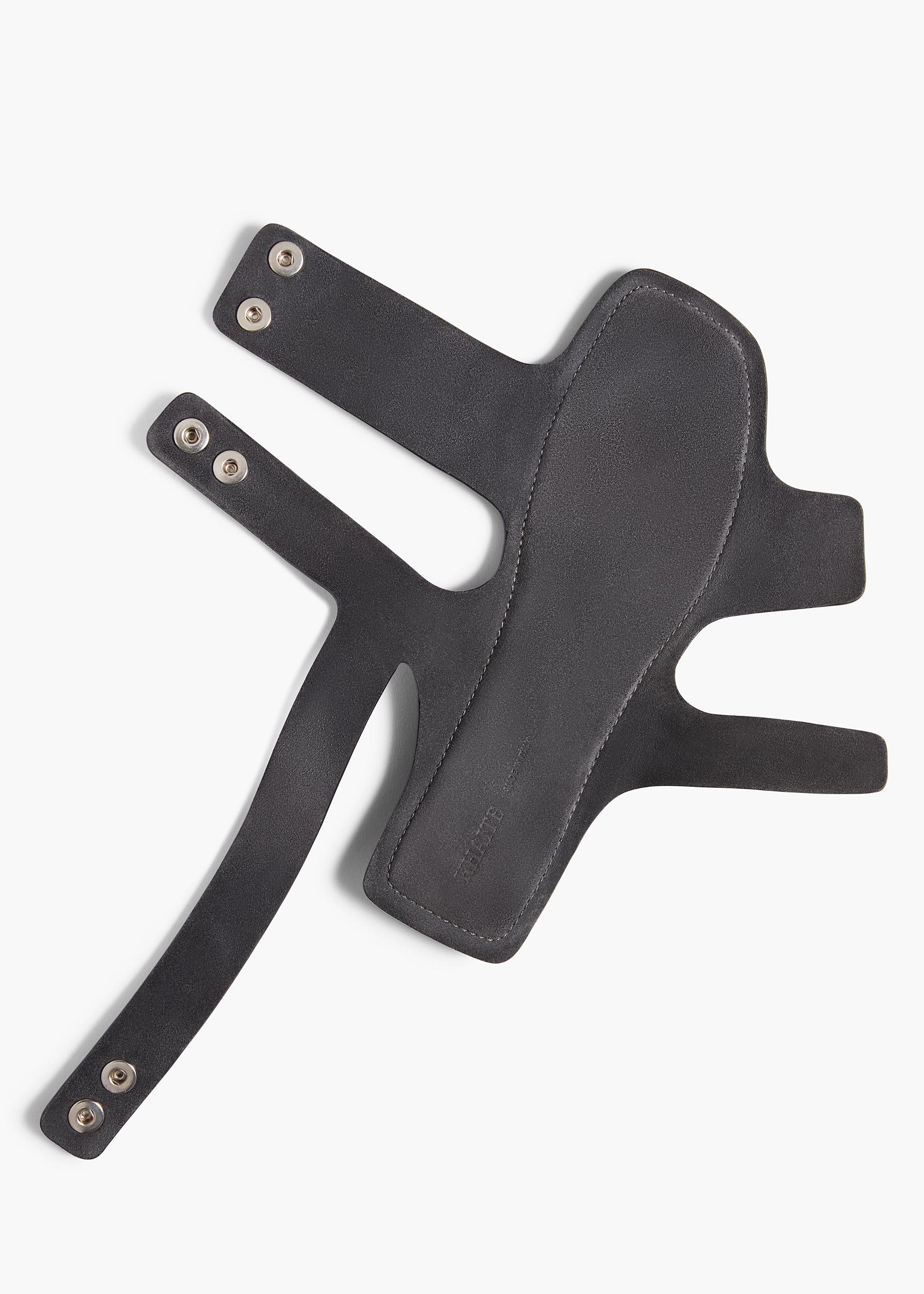 Boden Sandal in Black Leather with Silver Studs Product Image