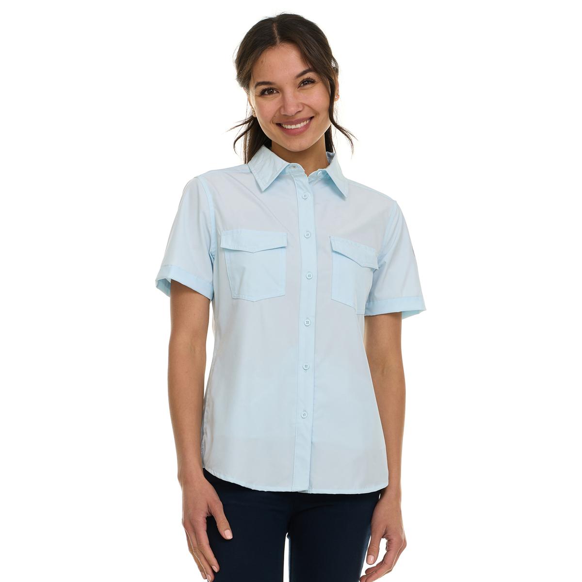 Canada Weather Gear Women's Short Sleeve Button-Up Shirt Product Image