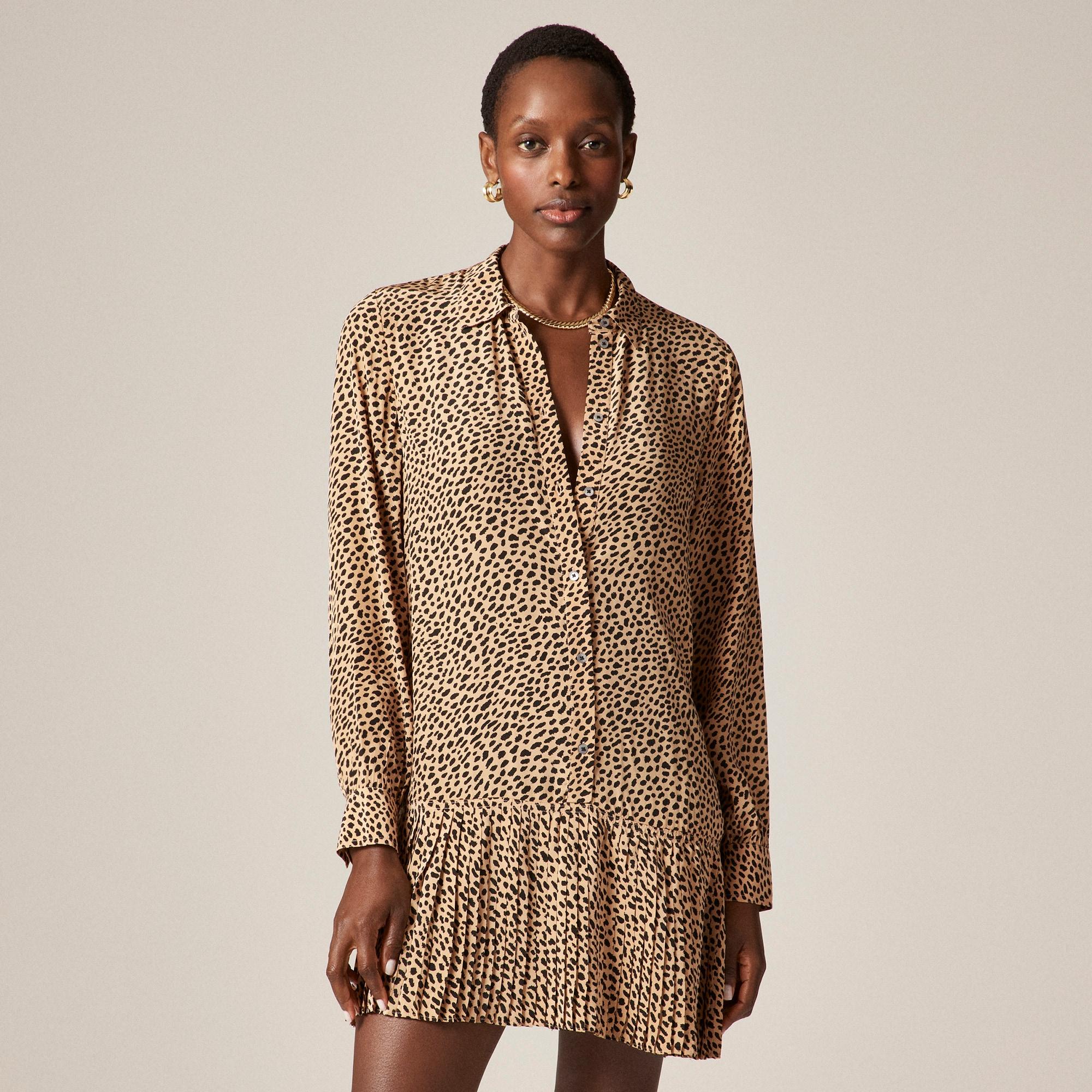 New Amelia shirtdress in leopard print Product Image