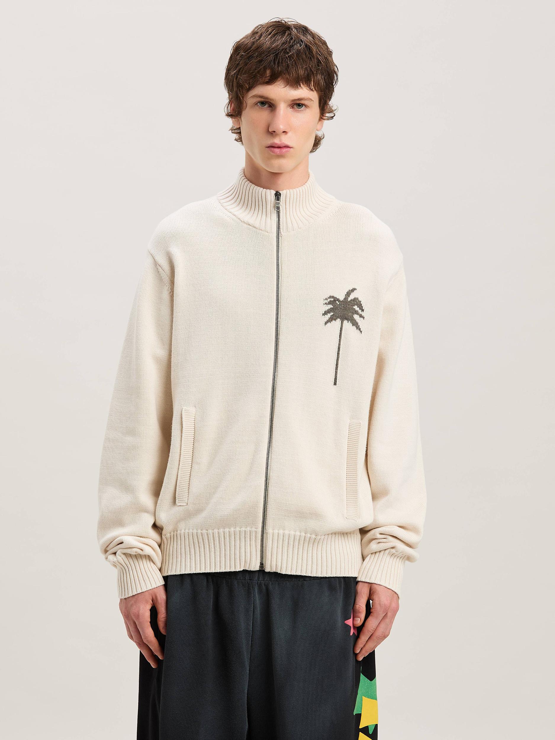 PALMS KNIT TRACK TOP OFF WHITE - GREY ME Product Image