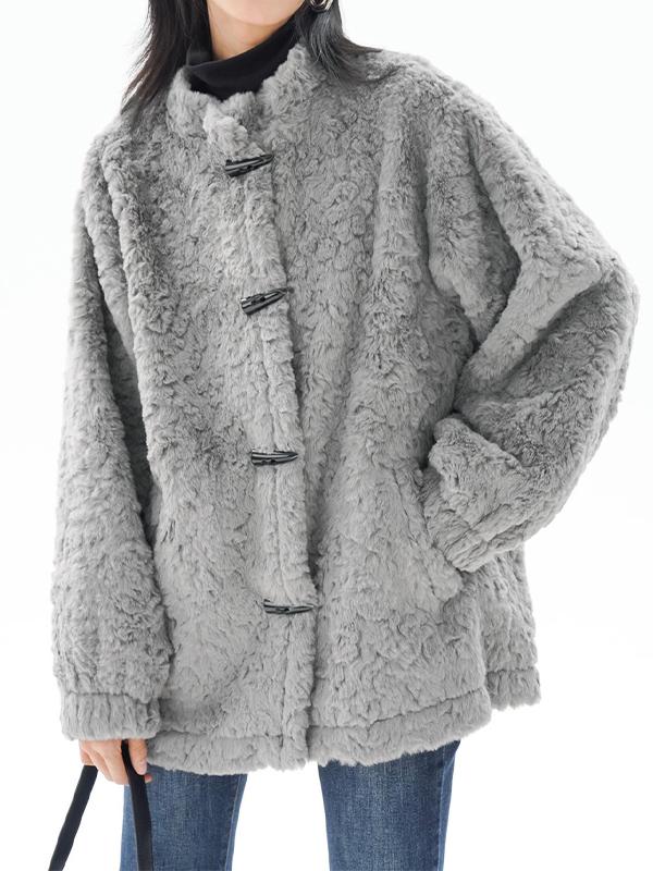 Vintage Fuzzy Horn Buckle Jacket Product Image