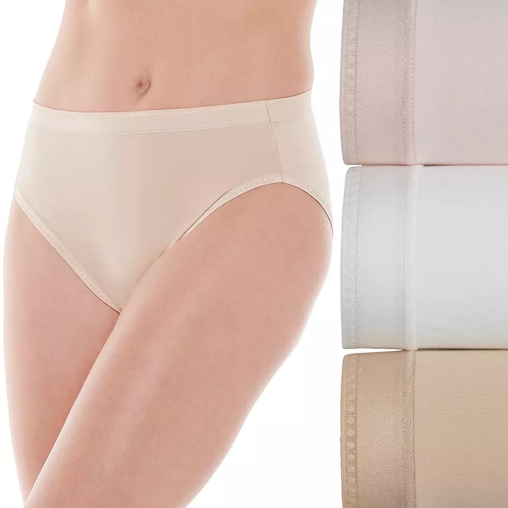 Women's Vanity Fair Lingerie® 3-Pack Comfort Where it Counts Hicut Panties 13464,  Product Image