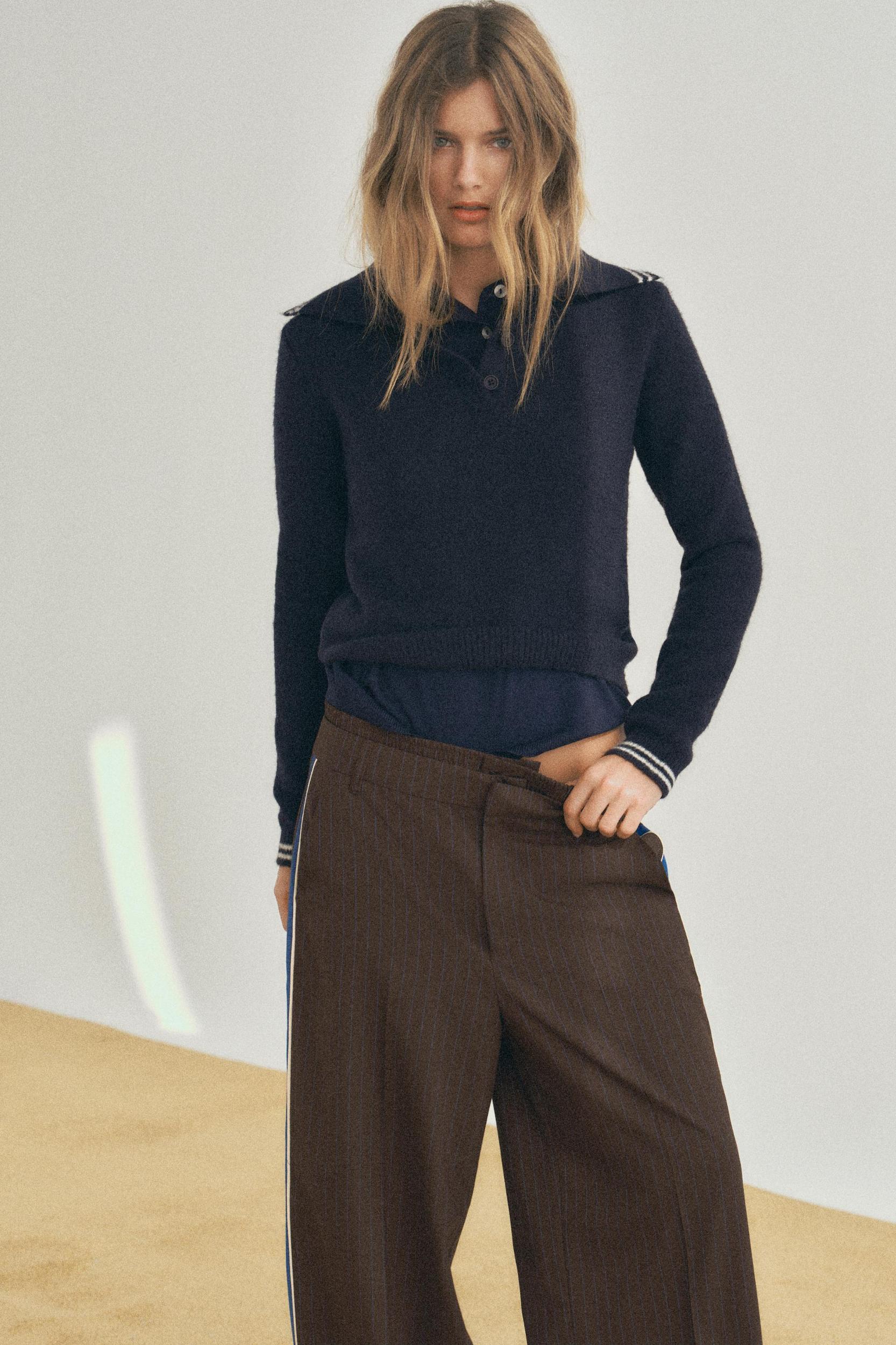 PINSTRIPE BOXER PANTS Product Image