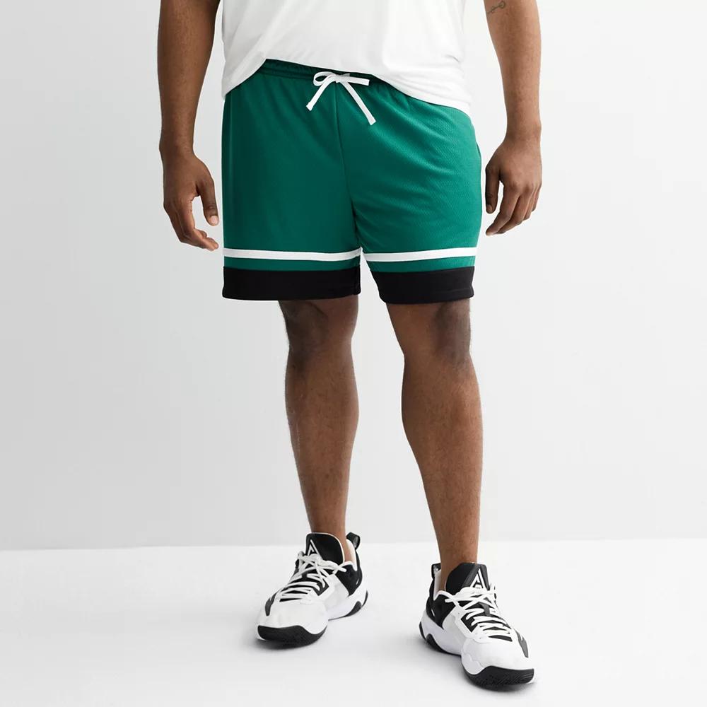 Big & Tall Tek Gear® Retro Basketball Shorts, Men's, Size: Medium Tall, Scotch Green Product Image