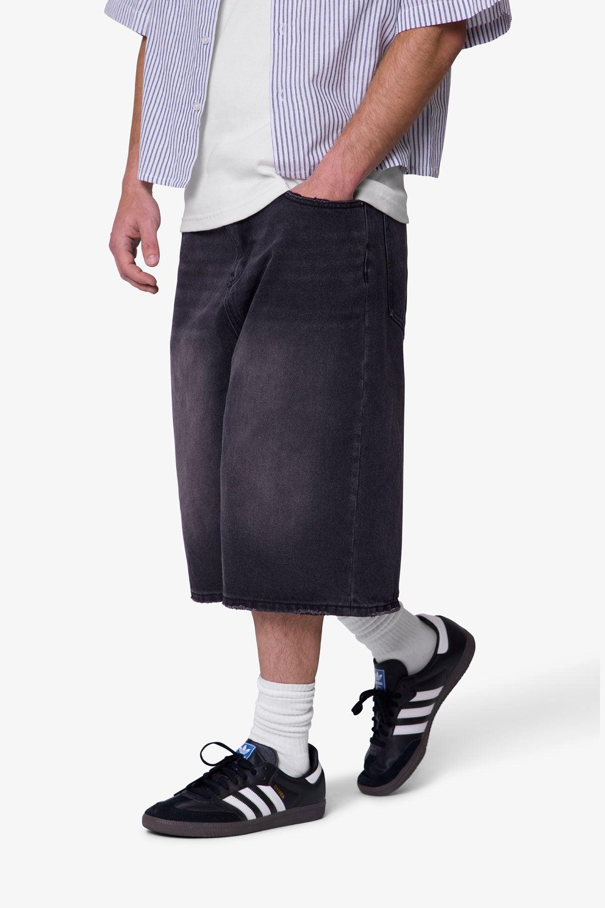 Ultra Baggy Denim Shorts - Black Product Image